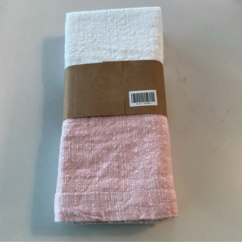 NWT Leeway Home Everyday Napkins Rose Pink